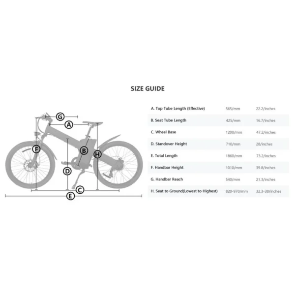 Ecotric Seagull 48V 1000W Electric Mountain Bike - Image 2