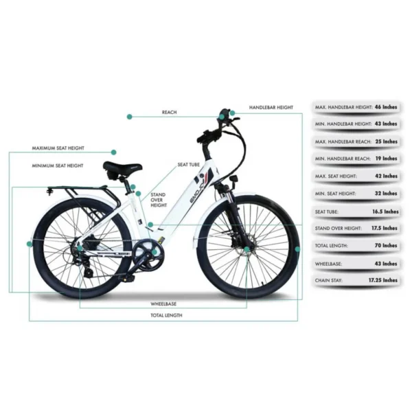 Emojo Panther Pro 500W 48V Step-Through Cruiser Electric Bike - Image 3