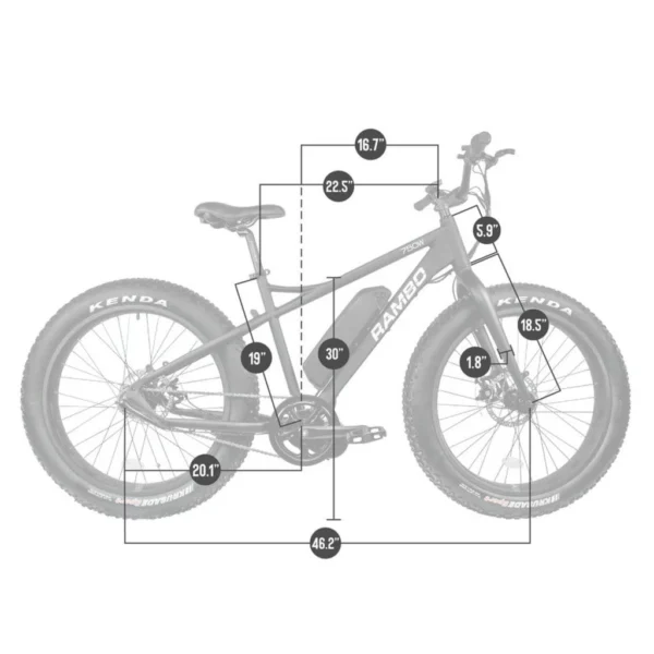 RAMBO The Savage 750W 48V Electric Mountain Bike Off-Road - Image 6