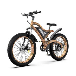 Aostirmotor S18 All Terrain 1500W 48V Full Suspension Mountain Electric Bike - Snakeskin