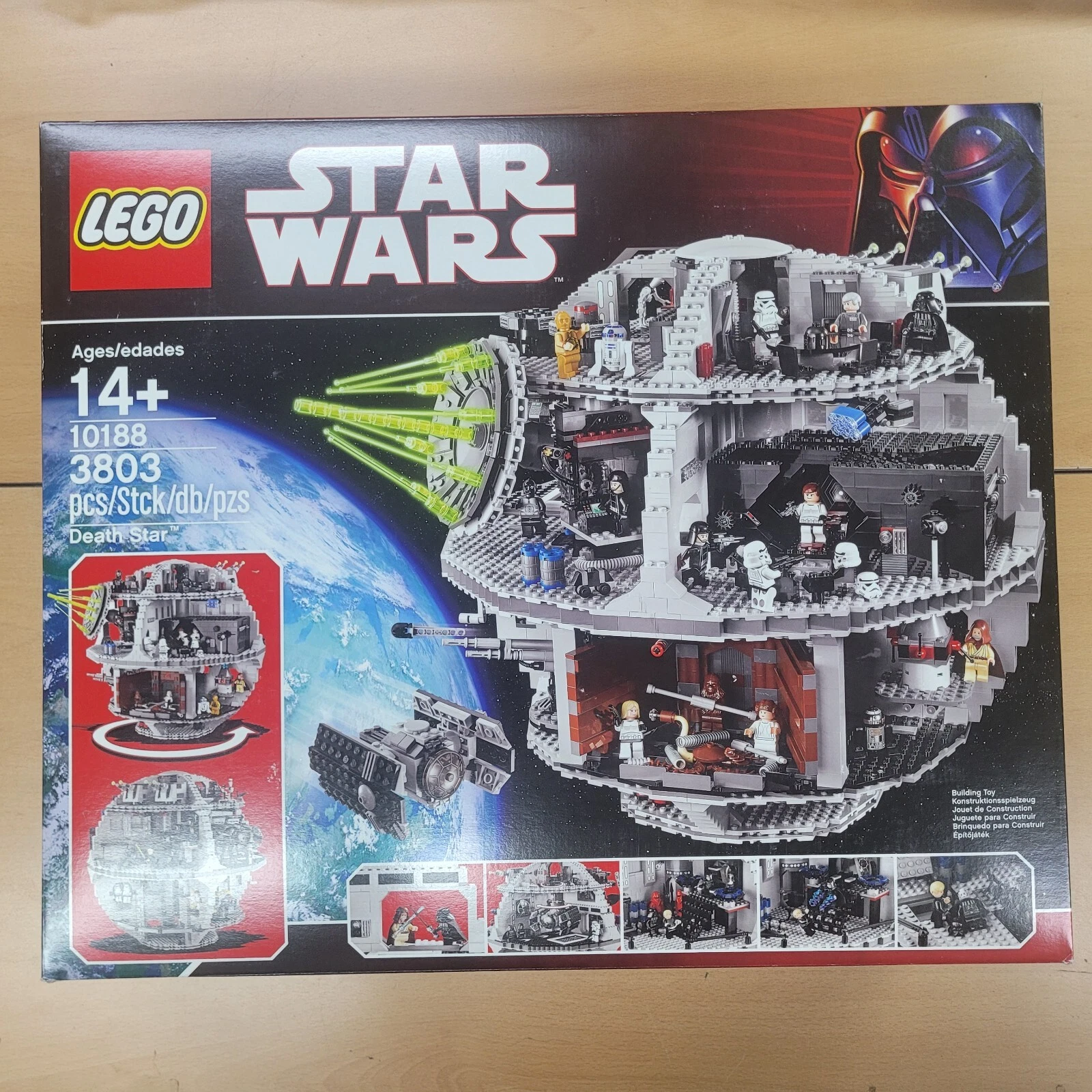 Lego Star Wars Death Star 10188. New in a sealed box. 3803 pieces. From 2008