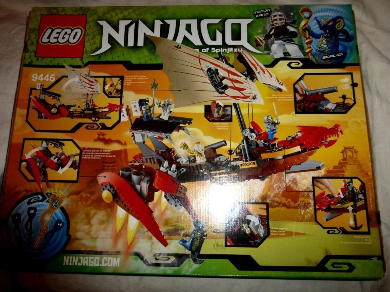 LEGO 9446 Destiny’s Bounty NINJAGO Master of Spinjitzu Snake Boat Set SEALED